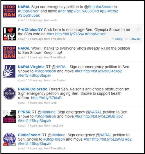 tweets, olympia snowe, healthcare, nelson, abortion.png